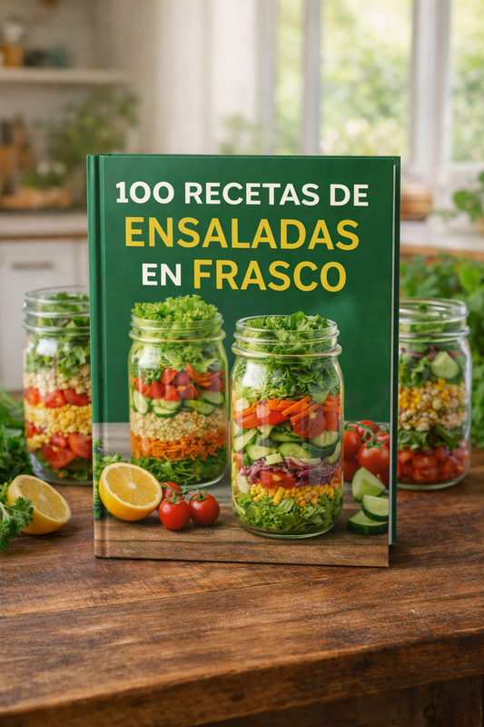 100 Recetas ensaladas en frasco.
